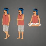 GOPAL | Premium Character (5 Poses Rigged FLA File) Animate CC