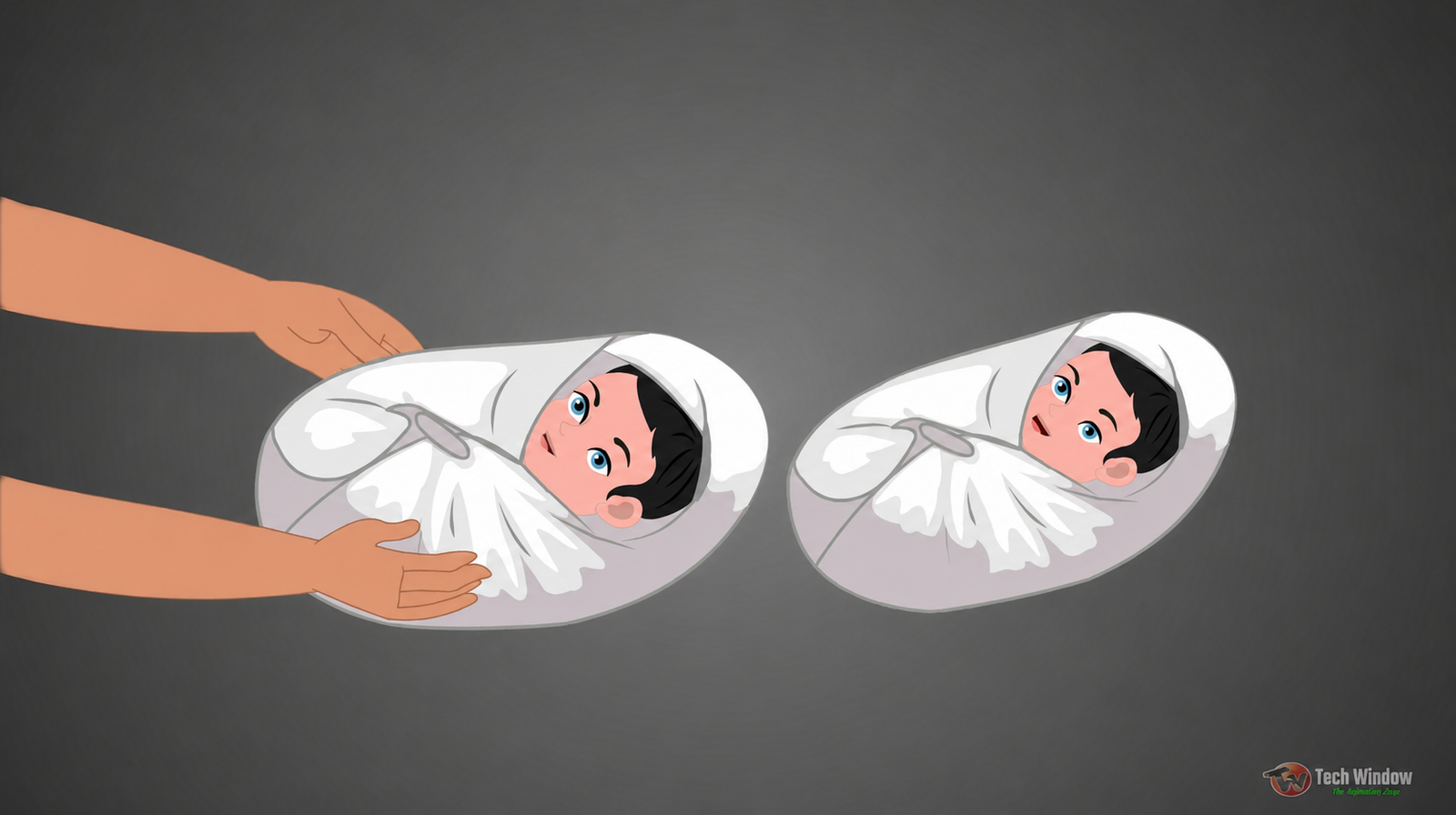 file_0000000054788209907e1d01817887c8 New Born Child Geen Screen & Animate CC (Adobe Animate) Rigged File - Image 1