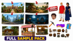 FULL Sample Pack (1.5K+BG & PNG,Characters Props)