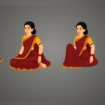 Garima | Premium Royal Character (4 Poses) | ChromaToons