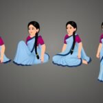 MALTI | Premium Character (5 Poses) | ChromaToons