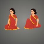 Janhavi | Premium Royal Character (4 Poses) | ChromaToons