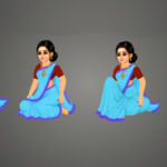Naina | Premium Royal Character (4 Poses) | ChromaToons