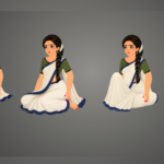 Gauri | Premium Royal Character (4 Poses) | ChromaToons