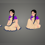 Manju | Premium Royal Character (4 Poses) | ChromaToons