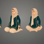 Sana | Premium Royal Character (4 Poses) | ChromaToons