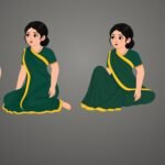 Basanti | Premium Character (4 Poses) | ChromaToons